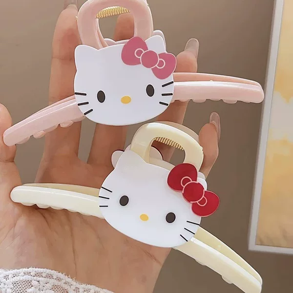 Titi·Korean-Style Cute Cartoon Cat Hair Clip, Sweet and Atmospheric Hair Accessory, Unique and Non-Repetitive Shark Clip