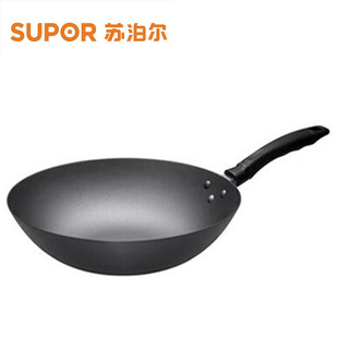 Supor Fc30J4 Non-Stick Wok Cast Iron Household Wok Gas Induction Cooker Universal Uncoated 30cm