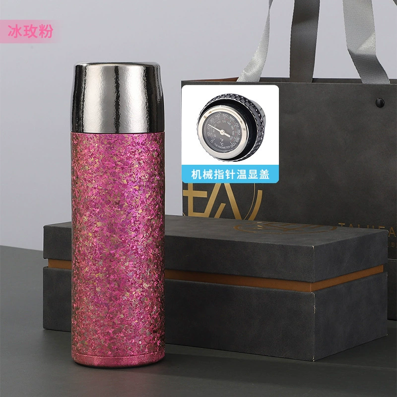 Fashionable tea cup for auto, Lao Baicha for traveling, metal golden water