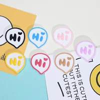 Bubble HI английские буквы PLOVEYOU мягкий резиновый ПВХ кожаный чехол мультфильм патч ящик для хранения декоративная наклейка чехол для телефона