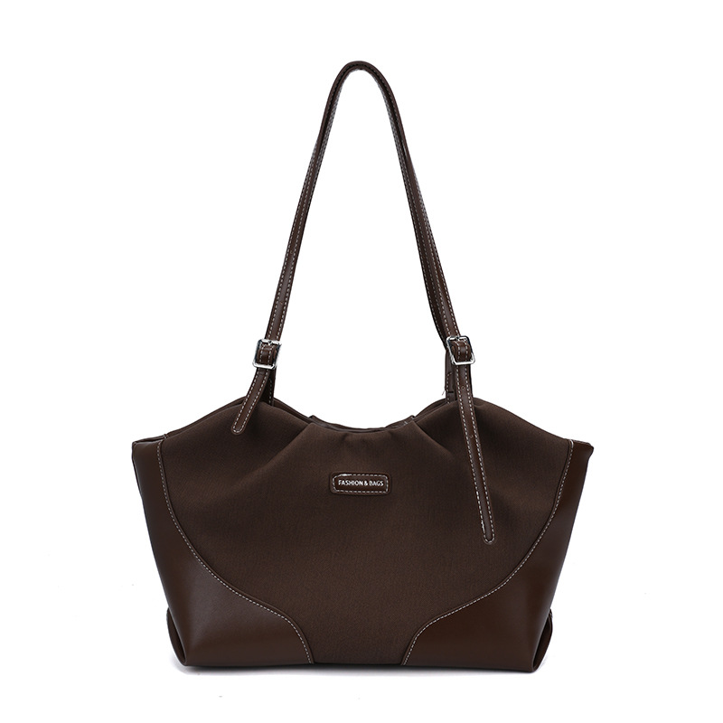 New Large Capacity Versatile Commuter Tote Bag, Stylish Casual Shoulder Bag, Premium PU Leather Underarm Bag for Women - Thumbnail 7