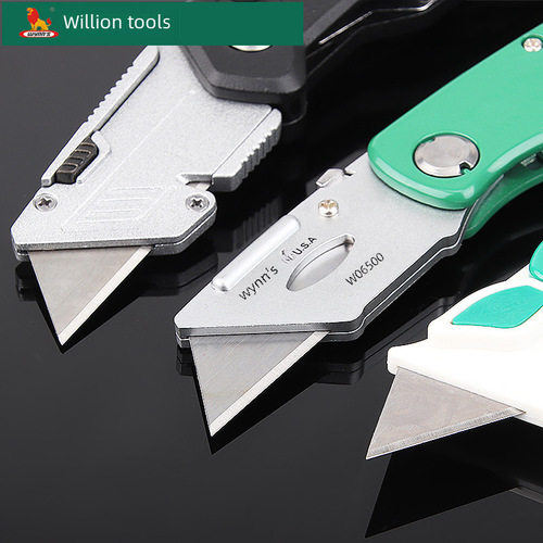 Power Lion Folding Razor Carpet Knife Wallpaper Knife High-Quality Steel Carving Knife W06500