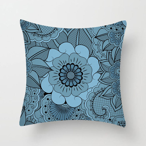 KL Bestselling Glittering Lotus Flower Print Throw Pillow Cover for Bedroom Sofa Cushion Peach Fleece Pillow Cover