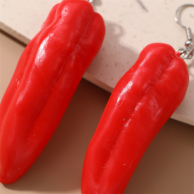 1 Pair Cute Sugar Gourd Carrot Strawberry Plastic Ear Hook display picture 14