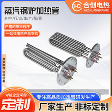 140MM法蘭蒸燙機加熱管水箱鍋爐大功率電熱管220V_380V蒸汽發生器