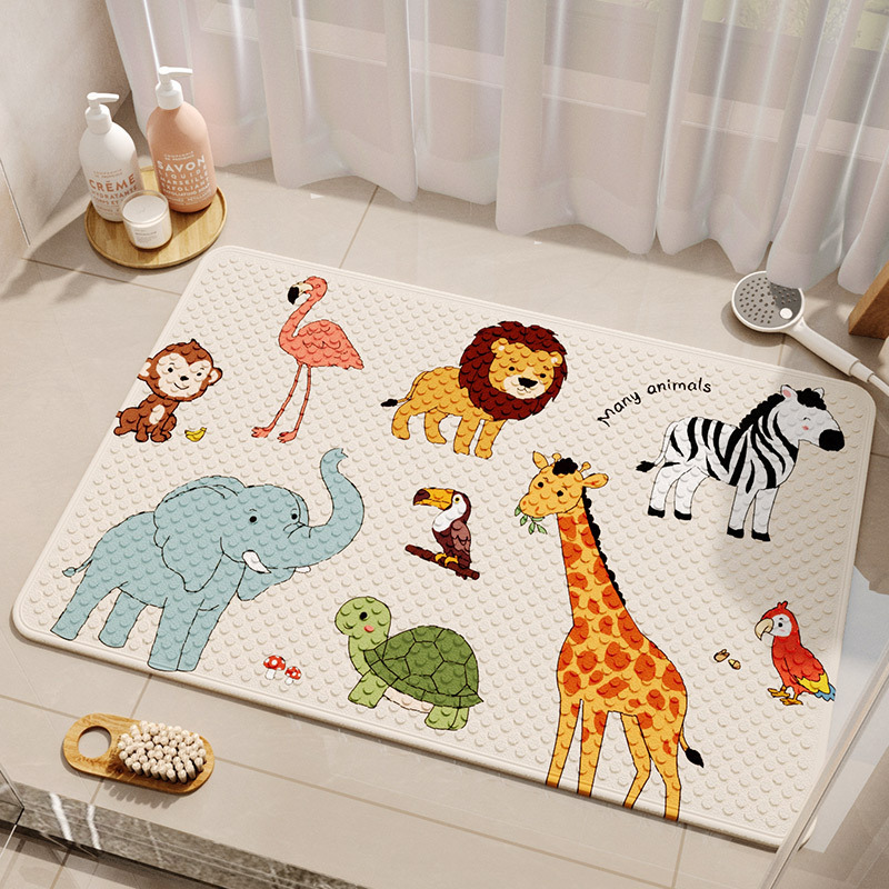 Bathroom Non-Slip Mat, Kidsren's Bathroom Floor Mat, Special Suction Cup Foot Mat for Bathing, Toilet Shower Waterproof Mat Bathroom Non-Slip Mat, Kidsren's Bathroom Floor Mat, Special Suction Cup Foot Mat for Bathing, Toilet Shower Waterproof Mat