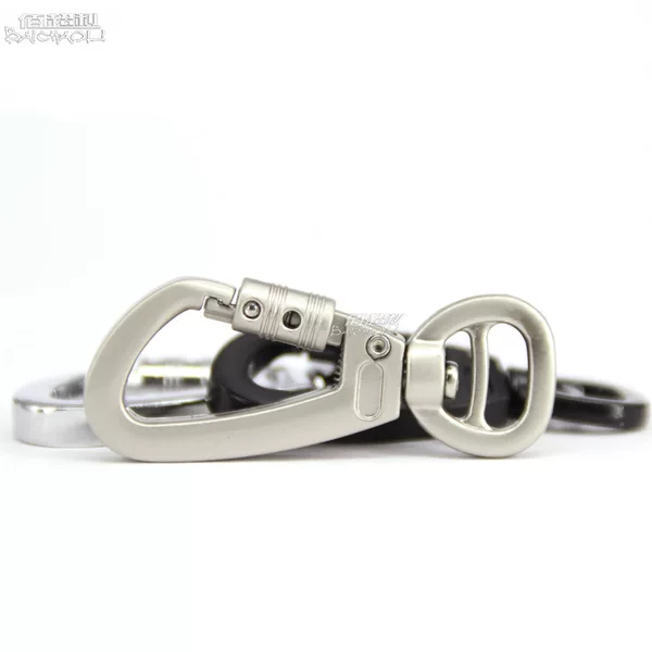 Bai Chao S12 round tail dog buckle zinc alloy spring hook rotatable lock pet traction metal accessories