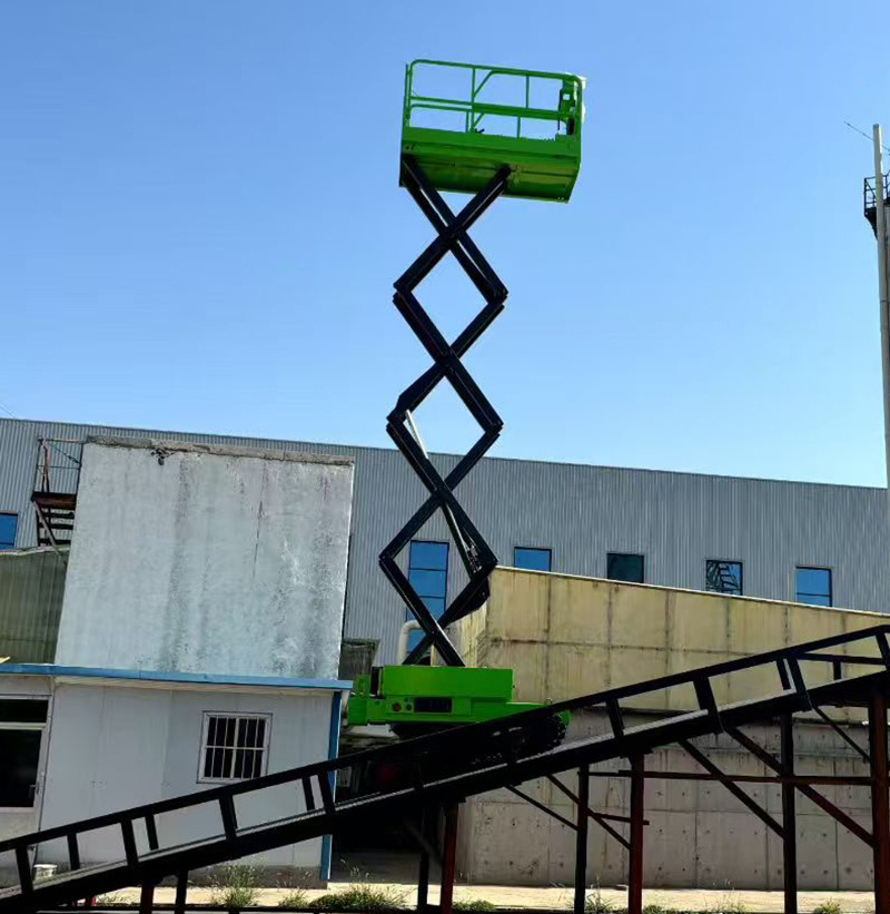 All-Terrain Self-Leveling Crawler Scissor Lift Off-Road Mountain Climbing Vehicle Self-Propelled Aerial Work Platform
