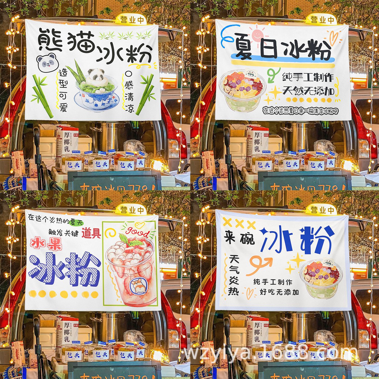 Polvo de hielo hecho a mano