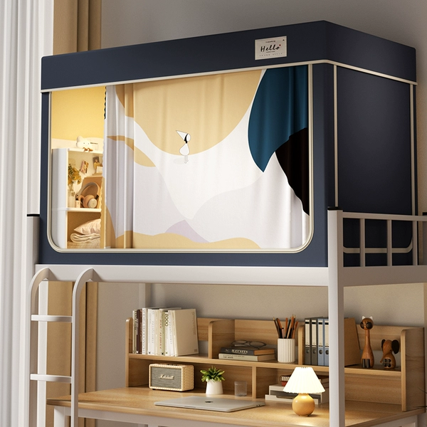 ↬↬↬Wuxilan [mosquito net + 2 bed curtains + top + full frame bracket] ↫↫↫