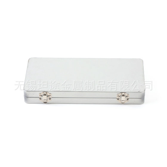 Large oil imitation wooden box tinplate packing box solid watercolor block brush packing empty box Universal Packaging
