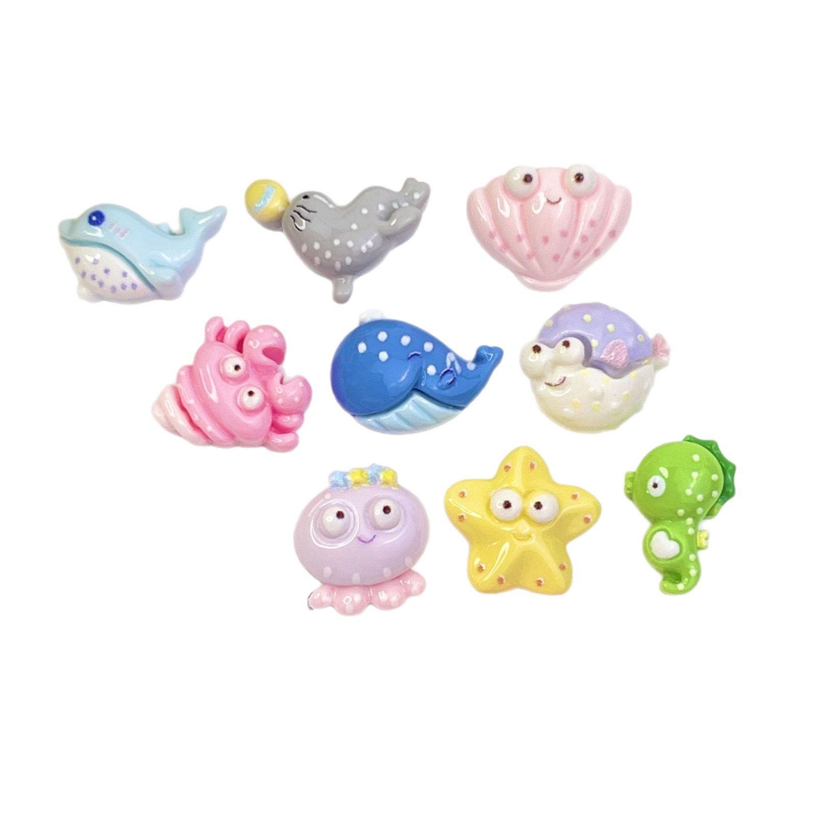New Marine Series Starfish Shell Fish Crab Handmade Material Patch Cream Glue DIY Material Resin Accessories