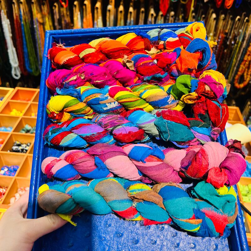 DIY Imported New Silk Yarn Pure Handmade DIY Accessories Accessories Decorative Bags Necklaces Bracelets.