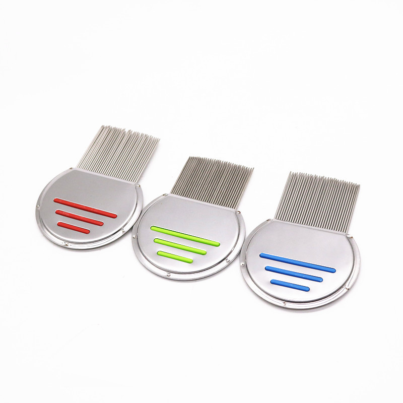 Peines de acero inoxidable redondos para mascotas, peines de limpieza para gatos y perros, peines de eliminación de cabello al por mayor, inventario al por mayor