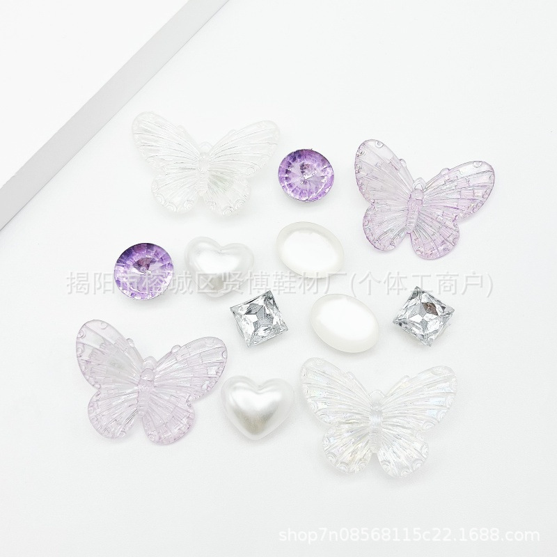 クロスボーダー 2025 下駄靴花装飾アクセサリー PVC ソフトプラスチック DIY 靴バックル卸売工場直接供給|undefined