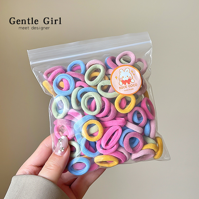 彩色系儿童橡皮筋女童发圈扎发小号女孩高弹耐用不伤发宝宝头绳|undefined