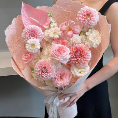 手裂き紙輸入レトロ手裂き東巴紙高級花花束包装紙花芸花屋包み紙