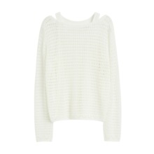 秋季热销款 专柜正品~针织钩花镂空罩衫+吊带背心两件套针织衫