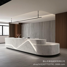 亚克力人造石接待台厂家批发外贸加工接待异形前台台面