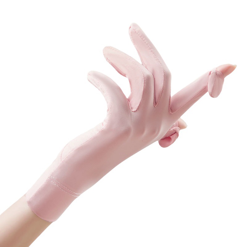 Guantes Protección solar para mujer H137 Protección solar fina de verano Protección UV para conducir Guantes de seda helada Guantes antideslizantes para protección solar al aire libre