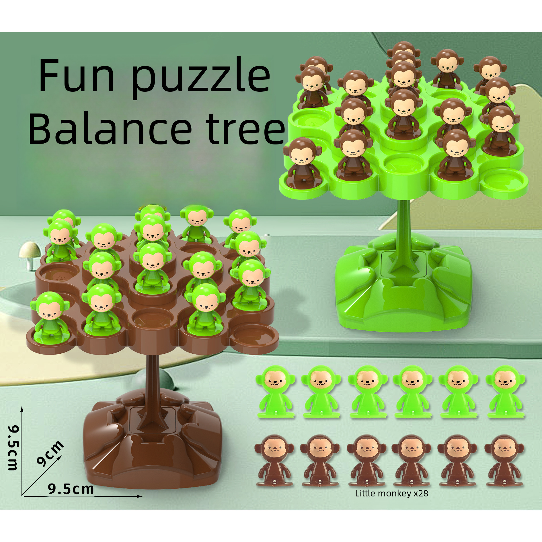 Tiktok's same cross-border export children's fun educational balance tree jengle leisure desktop toys foreign trade border trade