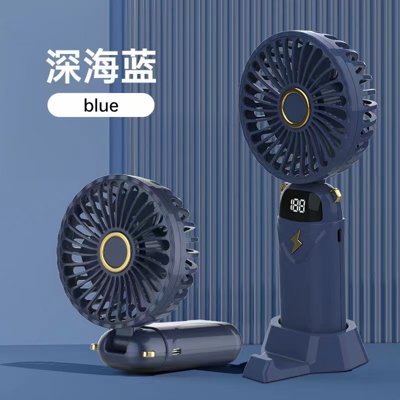 Transfronterizo pantalla digital portátil soporte de ventilador de escritorio portátil USB carga fragancia pantalla digital portátil ventilador personalizado