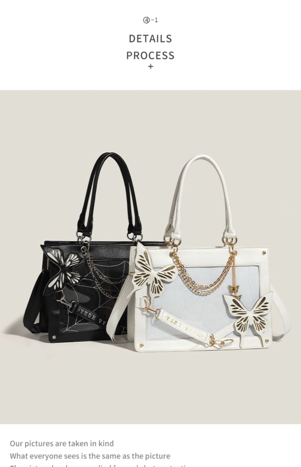 Women's Pu Leather Butterfly Elegant Streetwear Zipper Handbag Tote Bag Crossbody Bag display picture 2