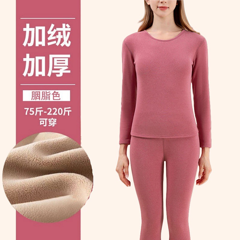 여성복 [따뜻한 된장 라운드넥] 벨벳과 도톰함