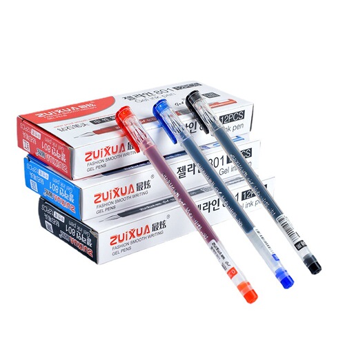 Diamond-shaped large-capacity ballpoint pen, creative cute needle-tube office signing pen, student writing pen wholesale, neutral pen