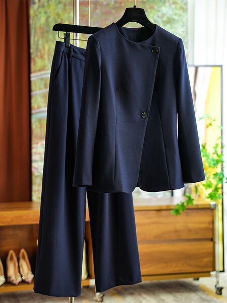 Fine Wool Commuter Suit Pants Women's New 1105