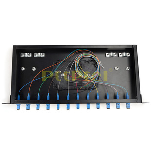 PTTP PUtian Taiping 12-port 19" Inch 1U Rack-moUnted 12-core SC Fiber Patch Panel/optical Cable Terminal Box