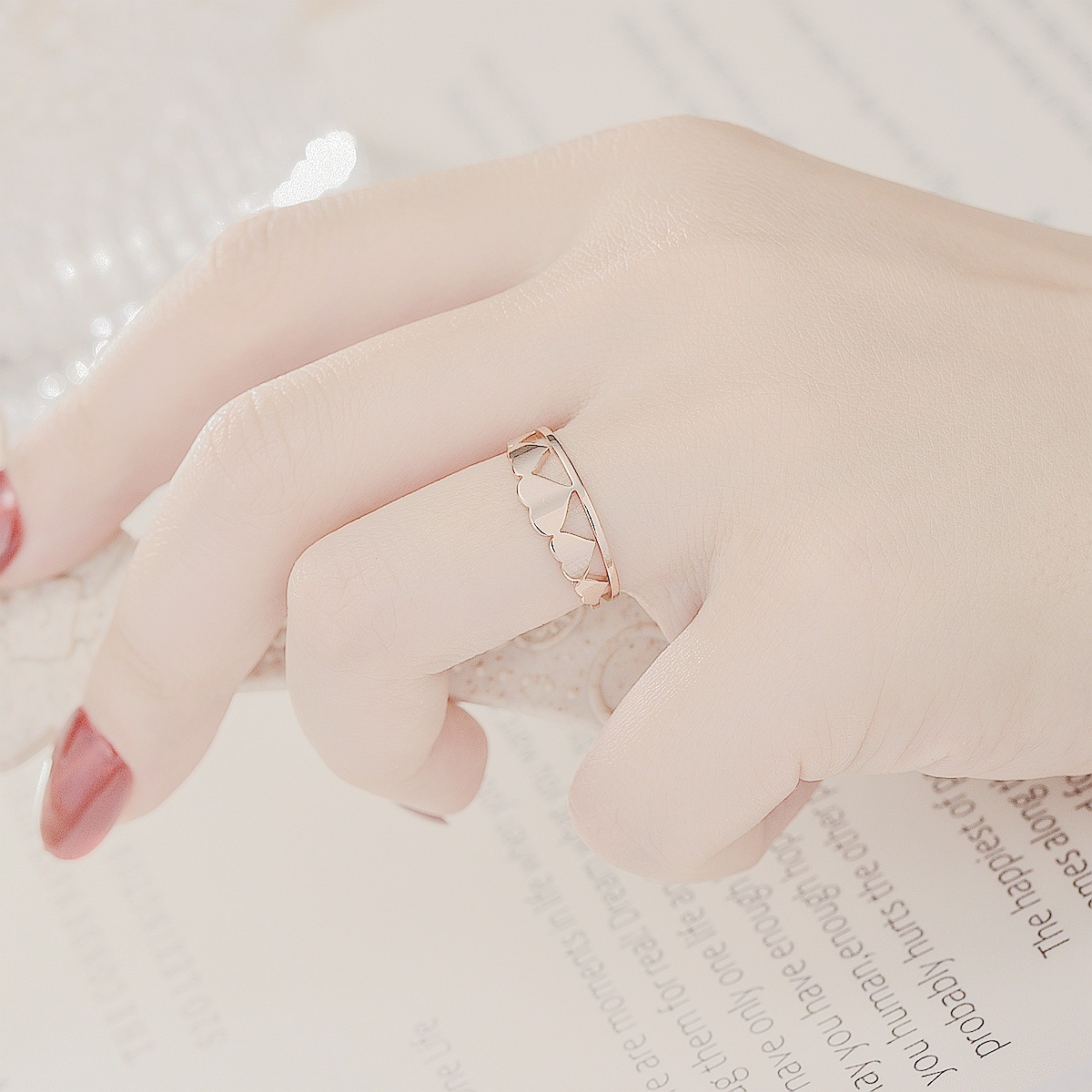 fashion jewelry adjustable titanium steel couple ring