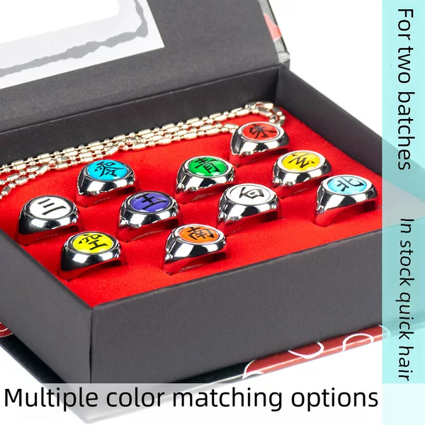 Animation peripheral Xiao group Yu Zhi weasel Ninja ring cosplay prop jewelry set Wholesale