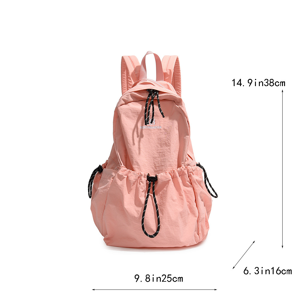 Mochila coreana de cordón, mochila de nicho, mochila de ocio, bolsas escolares universales para estudiantes universitarios, hombres y mujeres.