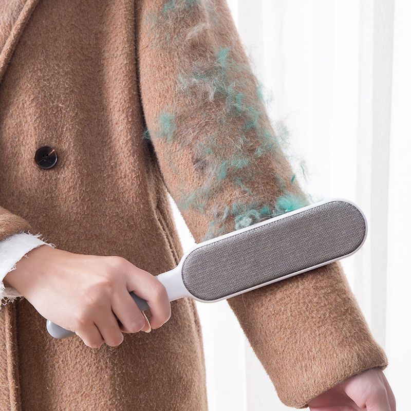 Woolen Coat Dust Removal Brush, Clothes Sticky Hair Removal Brush, Cashmere Clothing Brush, Dry Cleaning Brush, Double-Sided Anti-Static Brush