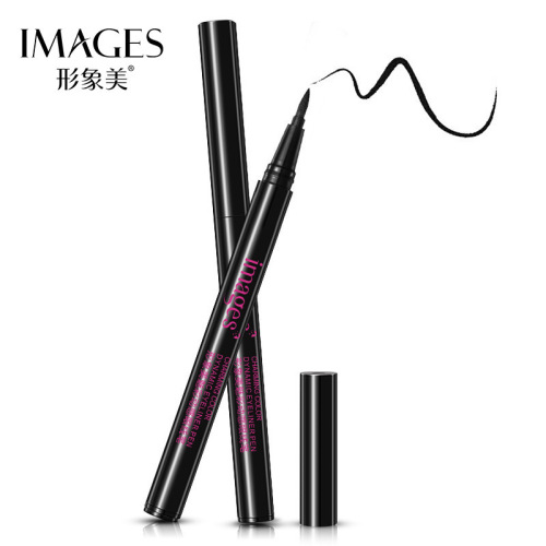 Image beauty dazzling dynamic eyeliner pen, glossy black quick-dry eyeliner pen, sweat-proof protective quick-dry, makeup wholesale
