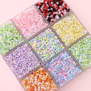 4mm��������ɫ���λ�ħ�鲣������diy�ֹ�������������b�Ʒ���