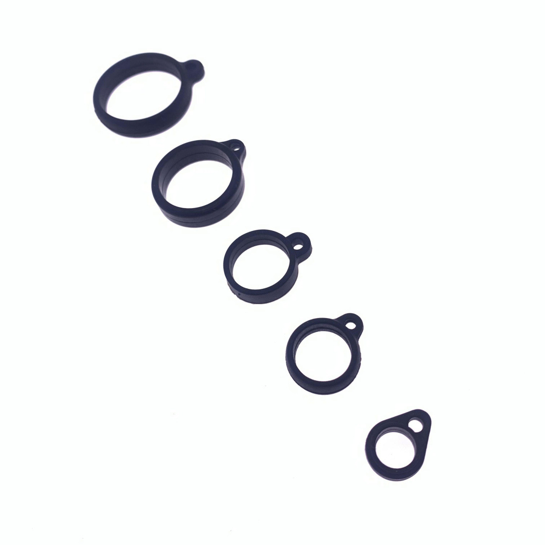 13/20/40mm anillo de silicona anillo de cordón anillo colgante de silicona anillo colgante hervidor de agua anillo colgante U disco pluma de grabación anillo colgante