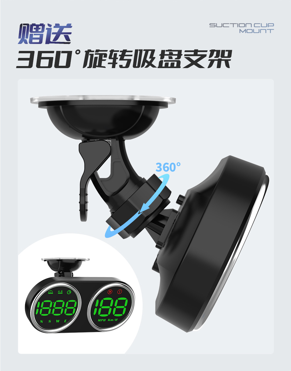 New G28 High-Definition Car Hud Instrument Dual-Screen Display Gps Speedometer Multi-Functional Universal Car Dashboard