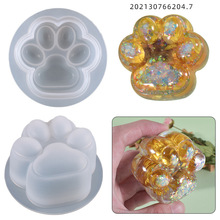 【新款】创意大猫爪 diy水晶滴胶模具 摆台饰品硅胶模具现货批发