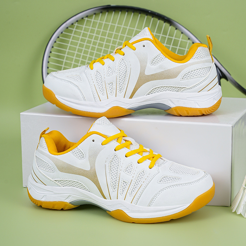 Nuevos zapatos de bádminton masculinos respirables antideslizantes adultos jóvenes estudiantes indoor y outdoor entrenamiento deportivo zapatos de bádminton ping-pong