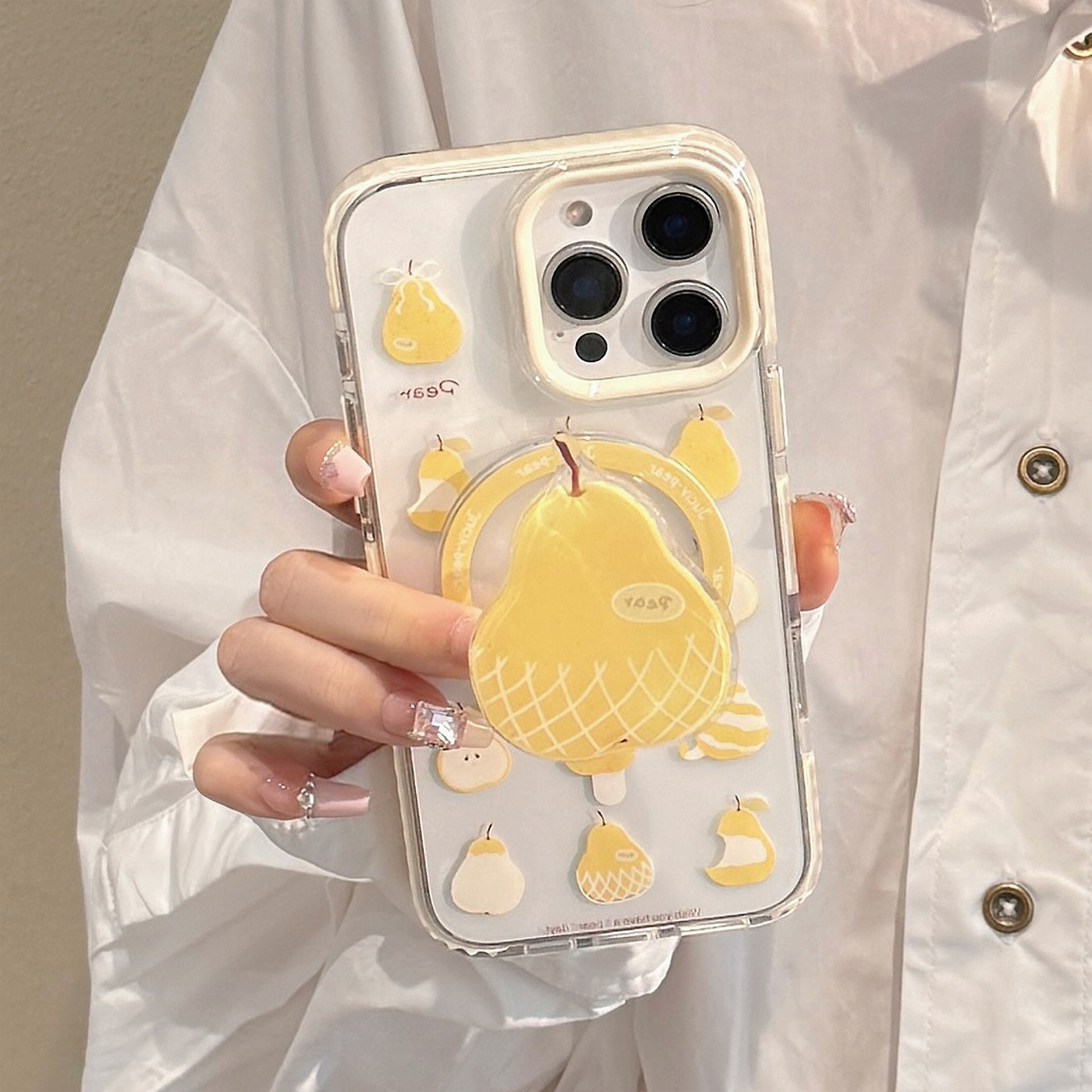 Soporte magnético borde blanco fondo transparente pantalla completa Sydney TX