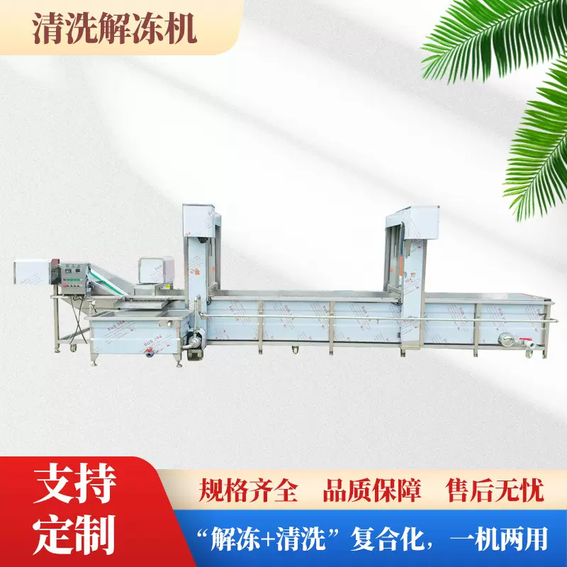 商用大型清洗解冻机器海鲜冷冻肉快速解冻设备鸡腿牛肉气泡解冻机