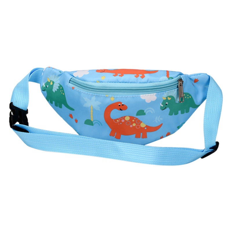 2026 New Fashion Nylon Children's Cartoon Unicorn Chest Bag Cute Student Shoulder Bag Male Dinosaur Crossbody Bag