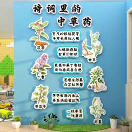 馆贴纸画文化幼儿园环创板材料主题成品班教室墙面装饰走廊小中大