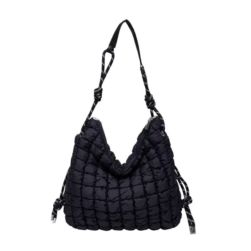 Cross-Border Quilted Nylon Shoulder Bag Women's Quilted High-End Large-Capacity Casual Crossbody Bag Korean Version Cos Cloud Bag