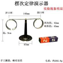 楞次定律演示器开口闭口铝环导体切割磁感线感应电流物理教学仪器