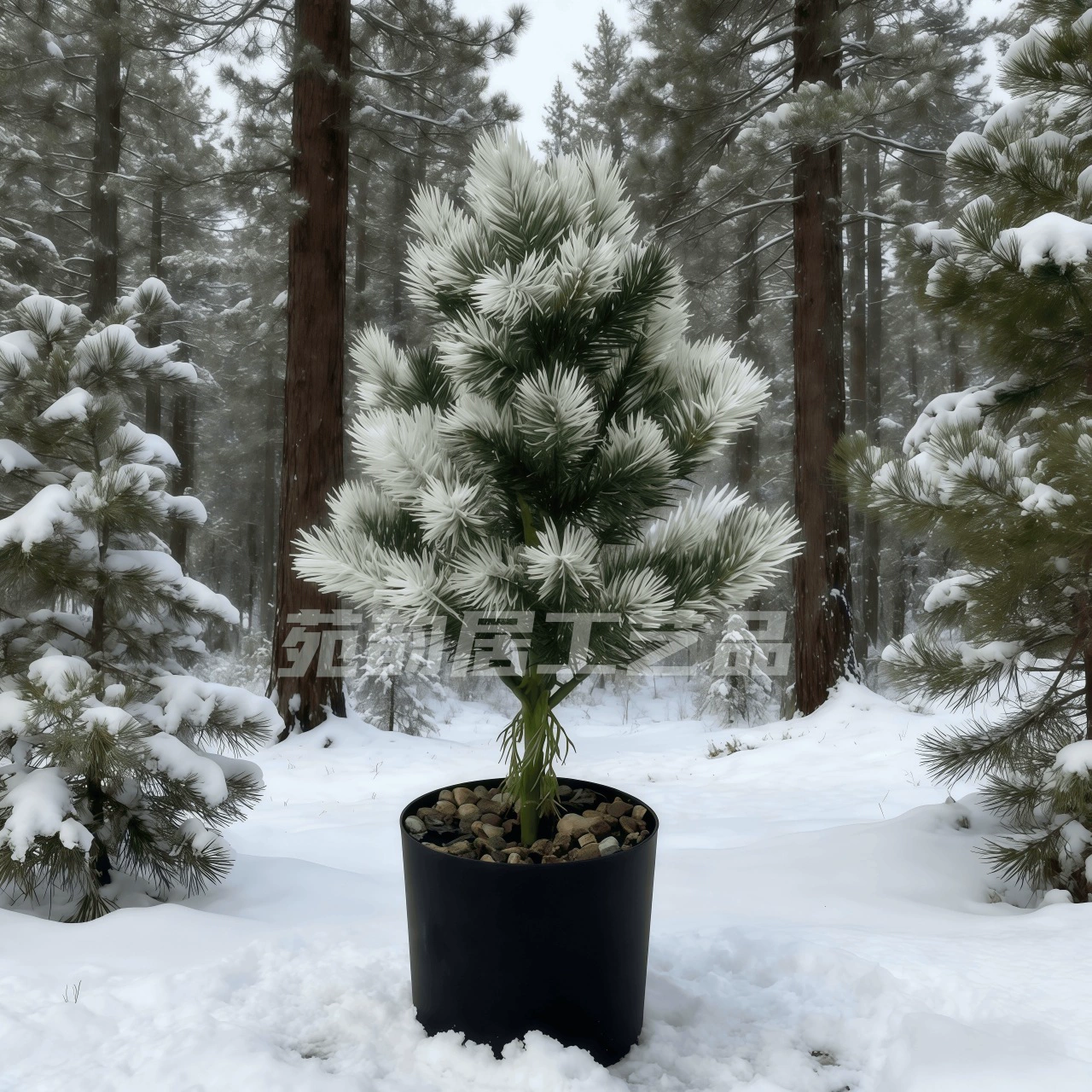 (Г cross-border trading) Christmas wall green artificial plants