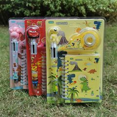 YOYO8023文具套裝禮盒中小學生學習用品組合套裝帶圓珠筆線圈筆記