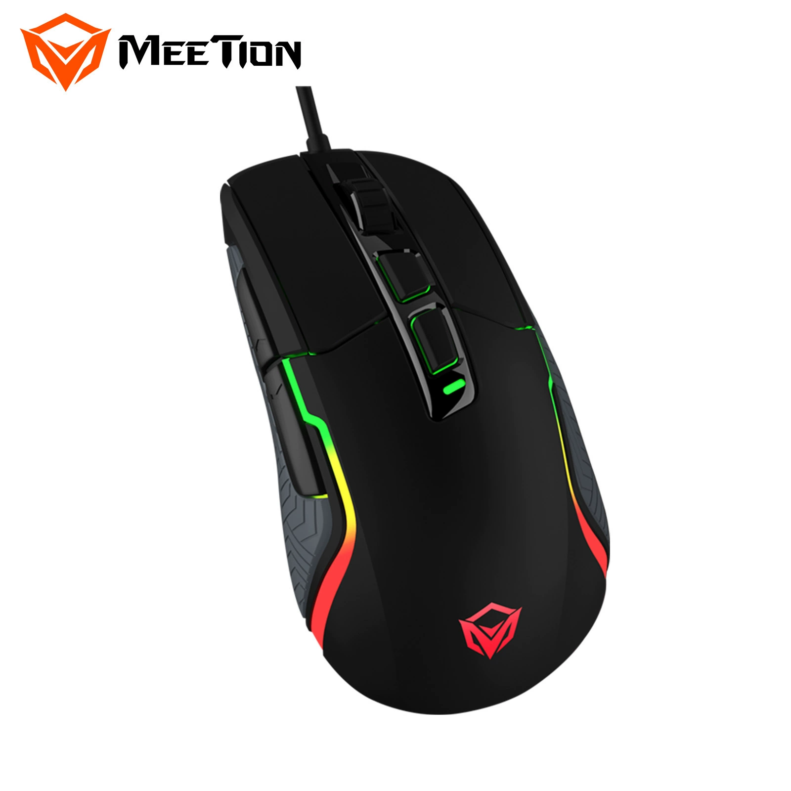 MEETION Mishen G3360 проводная RGB мышь, 7 уровней DPI, игровая, программируемая